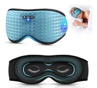 3D Sleep Mask with Bluetooth Headphones,Sleeping Headphones for Side Sleepers, Zero Eye Pressure, Headband Headphones Sleeping Eye Mask, Ultra-Thin Stereo Speakers Perfect for Sleeping