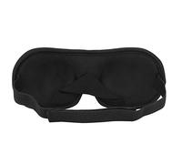 3D Sleeping Eye Mask for Travel Office Black Sponge Ergonomic Design Lightweight Soft Blindfold Shield Headache Relief Sleep Aid Comfortable Adjustable Strap No Pressure on Nose