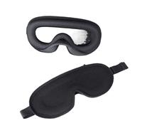 3D Sleeping Mask Memory Foam Block Out Light Sleep Mask Eye Shade Blindfold for Eye Sleep Masker Sleeping Aid Face Mask Eyepatch(Type B-Black)