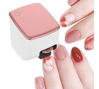 3D Smart DIY Nail Art Color Printing Machine, Portable Home Manicure Salon Equipment, Ai Recognition of Nail Size, Quick Drawing in 10 S, for Nail Shop/Commercial/Home, Support Wi