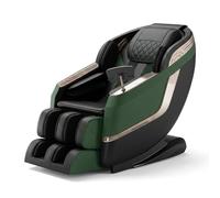 3D Smart Massage Chair with SL Track, Zero Gravity Full Body Massager with AI Body Scanning, Heat Therapy for Waist & Calves, 10 Auto Programs, One-Piece No Assembly, Compact Design(Groen)