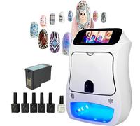 3D Smart Nail Printer,Automatic 3D Nail Printer with Touch Screen, Support WiFi/DIY, for Home Salon Machine