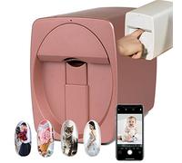 3D Smart Nail Printer, Portable Mobile Nail Painting Machine, 2400DPI Printing Resolution, Ai Recognition of Nail Face, Support WiFi/DIY/USB,for Home Nail Salon,C