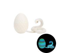3d Snake, 3d Printed Snake, 3d Printed Snake With Egg Printed Animals Perfect for Desk Pet for Easter (color effect random)