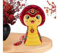 3D Snake - Chinese Stuffed Snake Toy, Spring Festival Plush Mascot | Year Of The Doll For Lunar New Year Celebrations, Cute Soft Plush, Decoration And Gifting, Charm Figure