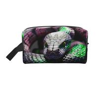 3D Snake Printed Makeup Bag Large Travel Cosmetic Bags Waterproof Cosmetic Case Toiletry Bag Organizer for Women Mom Girls
