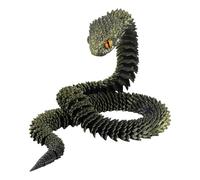 3D Snake Toy, 3D Printed Animal for Desktop Decor, Birthday Gift, Loot Bag Fillers, Large Long Printed Snake Collectible Articulated Flexible (Length 75cm/2.5 ft)
