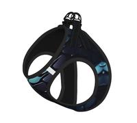 3d Snake Wallpaper Print Adjustable Reflective Harness Leash Set For Cats, Dogs And Small Pets, Soft Breathable Mesh Walking Vest With Escape-Proof Lead