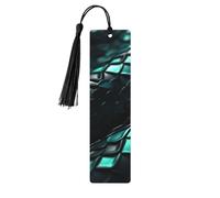 3D Snake Wallpaper Wooden Bookmark with Tassels, Natural Rectangle Wood Craft Tags, Gifts for Men and Women