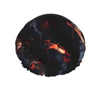 3d Snake Wallpaper1 Shower Caps Women Reusable Large Shower Cap Men Quickdry Care Hair Long Short Kids Bath