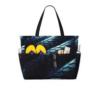 3d Snake Wallpaper3 Print Large Capacity Travel Bag For Women Beach Tote Bags Duffle Bag,For Travel Gym Vacation