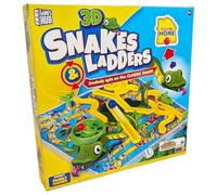 3D Snakes And Ladders Kids Board Game Traditional Family Toy 3+ Years Grafix