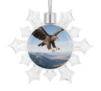 3D Snowflake Ornaments Shatterproof White Snow Flakes Christmas Decorations Eagle in The Sky Hanging Ornament for Xmas Winter Wonderland Frozen New Year Holiday Birthday Party Supply