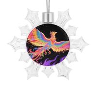 3D Snowflake Ornaments Shatterproof White Snow Flakes Christmas Decorations Radiant Phoenix Hanging Ornament for Xmas Winter Wonderland Frozen New Year Holiday Birthday Party Supply