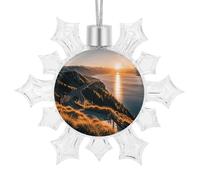 3D Snowflake Shining Overlook Ornaments 2025 Shatterproof Christmas White Snow Flakes Decorating Hanging Ceiling Frozen Winter Wonderland Party Holiday Birthday New Year Home Decor