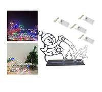 3D Snowman and Penguin Luminous Frame Sign Decorative DIY Christmas Glowing Snowman Light String Decoration ndoor Outdoor Celebration Home.