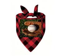 3D Soccer Dog Bandanas for Small Medium Large Dogs Cats | Soft Polyester Pet Triangle Scarf Kerchief Novelty Pet Bib for Birthday, Photo Shoots, Wedding, Parties Pet Accessories