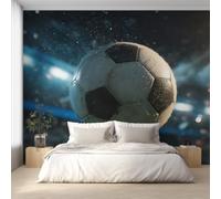 3D Soccer Wallpaper, 390x260 cm (WxH), Home Decor