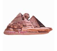 3D Sphinx Cairo Egypt Fridge Magnet Travel Souvenir Gift Wood Craft Collection