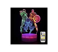 3D Spider Night Light LED Bedside Lamp with Remote Control and Timer for Kids Room