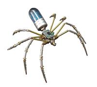 3d Spider Puzzle - 3D Metal Mechanical Fun Handmade Board Game, 3 Dimensional Assembly Kit, Educational Stem Activity, Interlocking Pieces Toy | Spider Puzzle Game for Kids Adults Critical Thinking