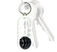 3D Spiral Keychain, Double Twist Fidget Charm, 5.12x1.18 Inch Pocket Toy with Smooth Spin, Lightweight Printed Pendant, Bag Accessory with Modern Style, Stress Reliever for School Office