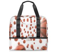 3D Sports Basketball Sports Duffle Bag for Women Men Kirls Boys Girls 21 L Weekend Overnight Bags Wet Seperated Tote Bag for Travel Gym Yoga