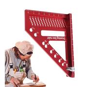 3D Square for Woodworking Use | Multi Angle Layout Tool 22.5-90 Degrees | for Carpentry - for Construction Work Workshop Home Gift Man Father