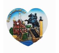 3D St. Petersburg Russia Fridge Magnet Souvenir Gift Polyresin Craft Magnetic Sticker Collection