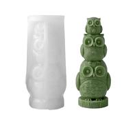 3D Stackable Animal Silicone Mold - Cute Multi-Tier Reusable Casting Mould, DIY Animal Totem Candle Maker, Aesthetic Desk Ornament Tool, Fun Birthday Party Crafting for Schools, Dorms, and Home