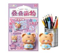 3D Stackable Stickers - Miniature Making Crafting Toy - Embossed 3D Building Stickers | for Home Decoration Scrapbooking Classroom Reward Kids Girls Family