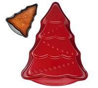 3D Stainless Steel Christmas Baking Molds, Christmas Tree Shaped Cake Molds, Xmas Tree Cake Pan, Non Stick Pie Mould Bakeware Tray, Christmas Baking Supplies
