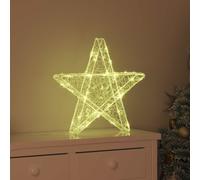 3D Star with 50 LEDs Warm white 55 x 53.5 x 10 cm Acrylic