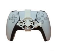 3D Steering Wheel for 丨 Compact For PLA Racing Game Controller Handle with Vibrant Colors丨 Realistic Simulation Design for Dynamic Gameplay丨 Portable 10x6.55x7(white)