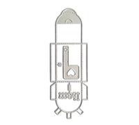 3D Stereo Mailbox Box Metal Die Cut Carbon Steel Cutting Dies Stencils for Card Making Scrapbooking Decorations Metal Cutting Dies for Card
