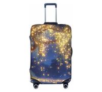 3D Stereo Visual Effect Forest Creek Back Elastic Travel Luggage Cover Suitcase Protector, Print Suitcase Baggage Cover Anti-Scratch