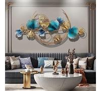 3D Stereo Wall Art, Ginkgo Biloba Metal Wall Decor, Creativity Wall Sculpture - Living Room, Bedroom, 110 * 55CM