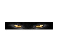 3D Stereoscopic Cat Eye Car Sticker for Windshield and Rear Sunshade - Heat Insulation Car Decoration Sticker for Personalization (Yellow Eyes)