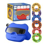 3D Stereoscopic Viewer Toy, Interactive Learning Fun, ABS, View Finder, Portable Story Projection Device, Visual Learning Tool, For Kids Classroom Home Preschool Holiday