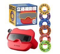 3D Stereoscopic Viewer Toy | Story Projection Device for Kids | View Finder with 6 Reels | Perfect for Home, School, Kindergarten, and Preschool Ages 3+