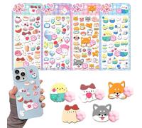 3D Sticker | 3D Solid Animal Print Adhesive Image - Multiple Sheets with Different Designs | For Children, Girls, Mobile Phone Cases, Laptops, Water Bottles, Notebooks, Diaries, Class Rewards