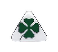 3D Sticker Alfa Romeo Four-Leaf Clover, Green and White, 10 cm