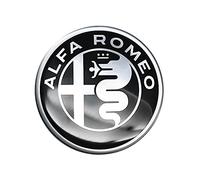 3D Sticker Alfa Romeo Logo, Black and White, 40 mm