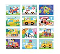 3D Sticker Book, EVA Foam Handmade Set, 7.09x4.72 inches, Creative Sticker Art, Various Fun Themes for Kids Craft, Preschool Learning, Boys, Girls, Interactive Activity, Gift Idea