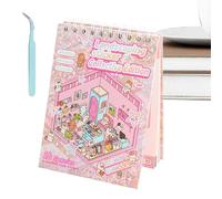 3D Sticker Book | Make Your Own Shop House Stickers | Cute Book Creative Decal for Home Playtime Boy Travel Adults School Girl Preschoolers Develop Skills