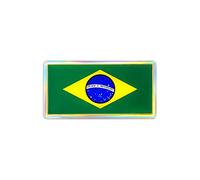 3D Sticker Flag Brazil
