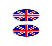 3D Sticker Oval England Couple
