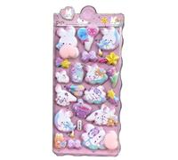 3D Sticker - PVC and Epoxy Resin, 6.85 x 3.62 Inches, Shiny, Raised Cartoon Design, Waterproof, Durable Adhesive, Cartoon Sticker, Animal Stickers for Scrapbooking, Children's Crafts, Decoration