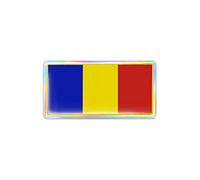 3D Sticker Rumania Flag