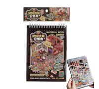 3D Sticker Scenes for Adults - Extra Large Scary Room Stickers, Artistic Reusable Vinyl Prints, Scary Scary Horror Layout Designs, Multicoloured Decorative Book Patterns | F